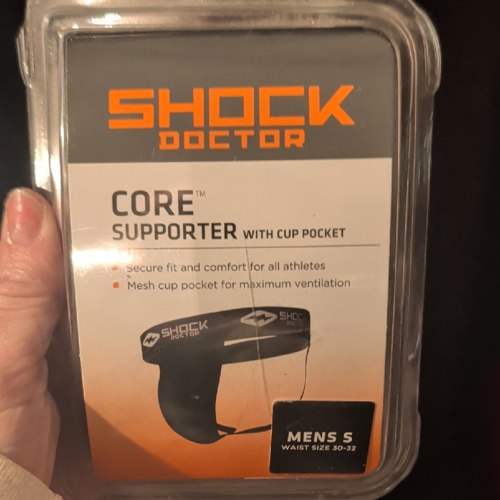Shock Doctor Core Supporter with Cup Pocket - Black - Men's S